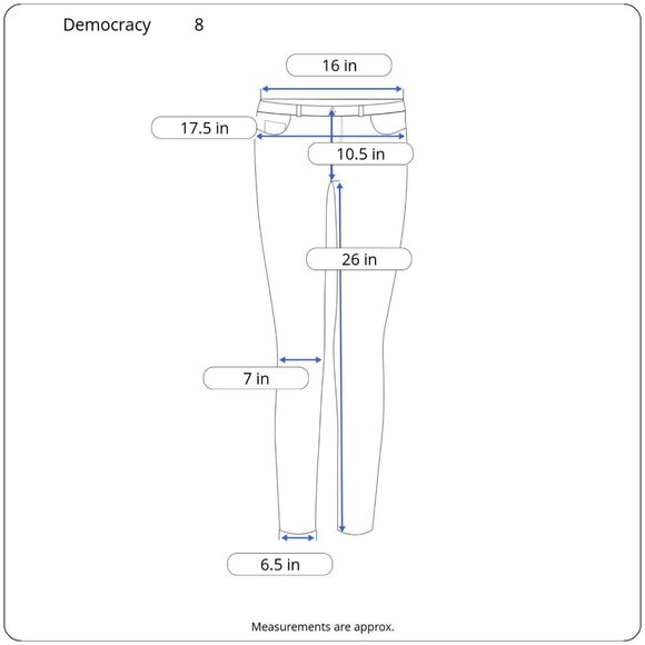Democracy Womens Jean AbSolution Skinny Crop Dark Wash Stretch Denim Size 8 - Picture 3 of 12